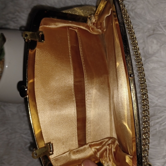 Vtg Gold wristlet - Picture 3 of 5
